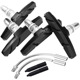2 pairs black plus 2 brake elbow +2 rubber sleeve