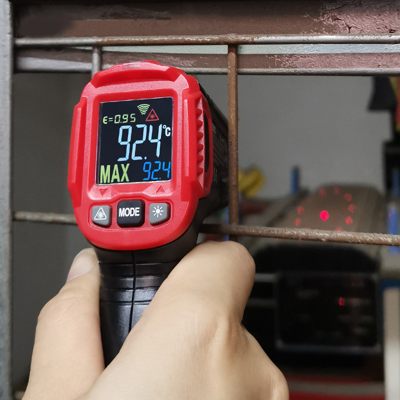Jingming Mouse Industrial Thermometer Oil Temperature Gun Infrared Temperature Gun Water Temperature Kitchen Baking Thermometer HT650C