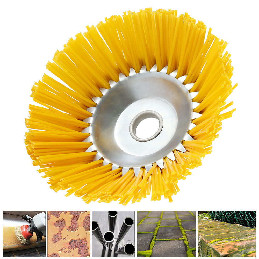 8 inch 200mm nylon wire weeding wheel lawn mower universal Garden steel wire weeding brush mowing head mowing accessories