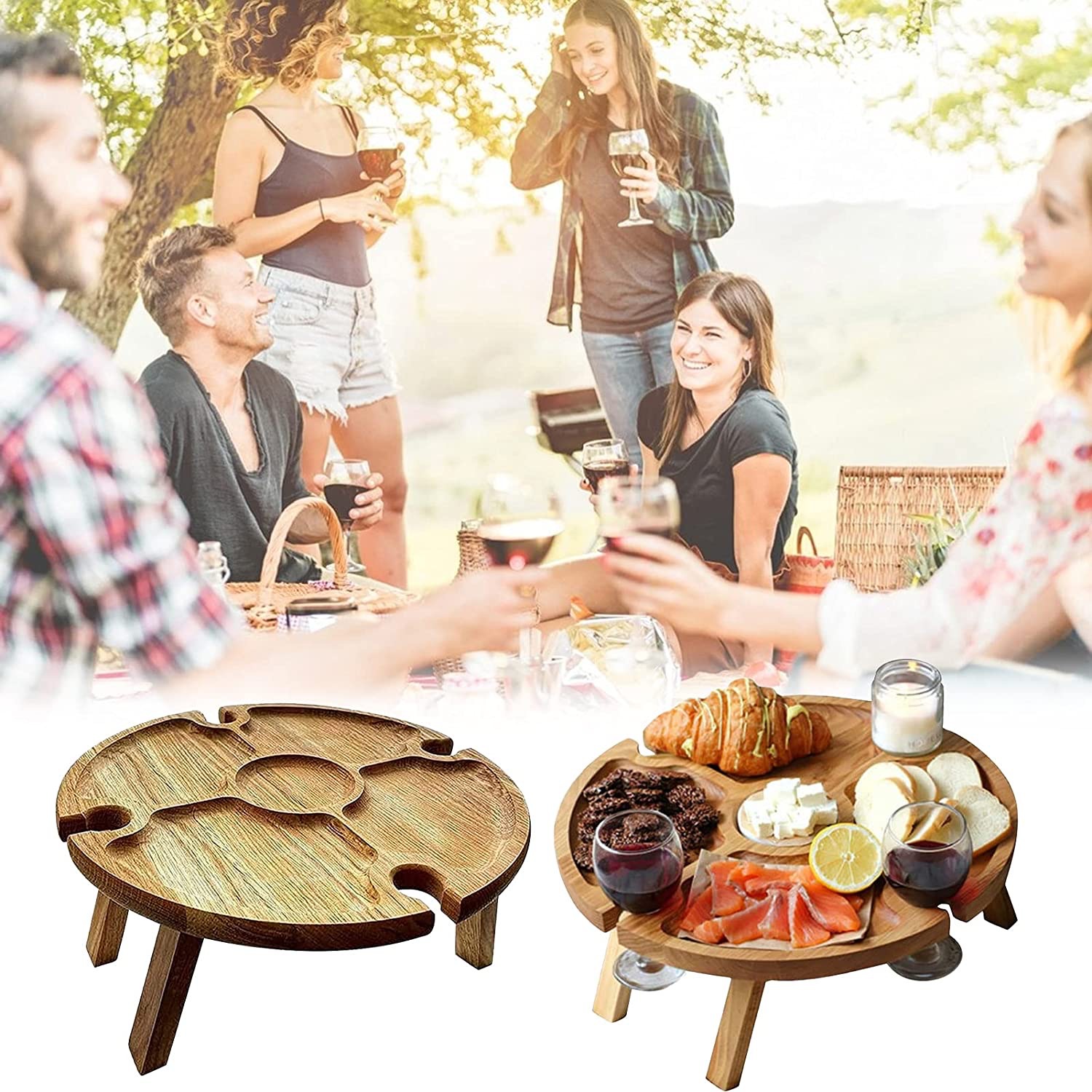 Outdoor Wine Table Outdoor beach Wine Table Wine rack suburban picnic folding portable Wine