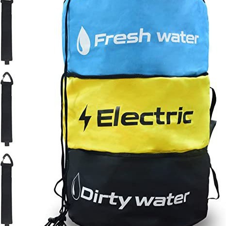 Cross-border Outdoor RV waterproof hose storage wire sundries dustproof storage bag
