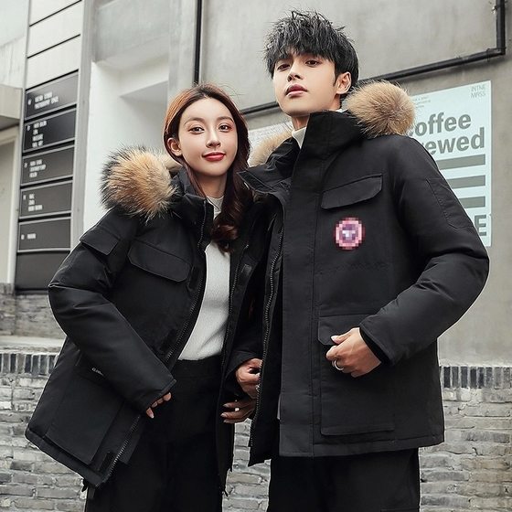 Popular men's and women's same down jacket men's short outdoor winter thickened sports Korean casual wear factory wholesale