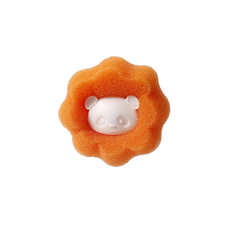 Laundry Ball Anti-winding Bear Sponge Sticky Hair Ball Washing Clothes Hair-removing Artifact Magic Hair-removing Cleaning Ball Cat Hair