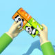 Shake the same 3D cartoon changeable cube panda wholesale folding geometric cube children's educational toys