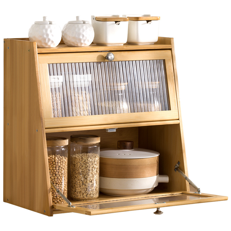 Kitchen Table Surface Seasoning Shelf Storage Rack Supplies Fixing Rack Layered Multifunctional Storage Cabinet Cabinet Artifact