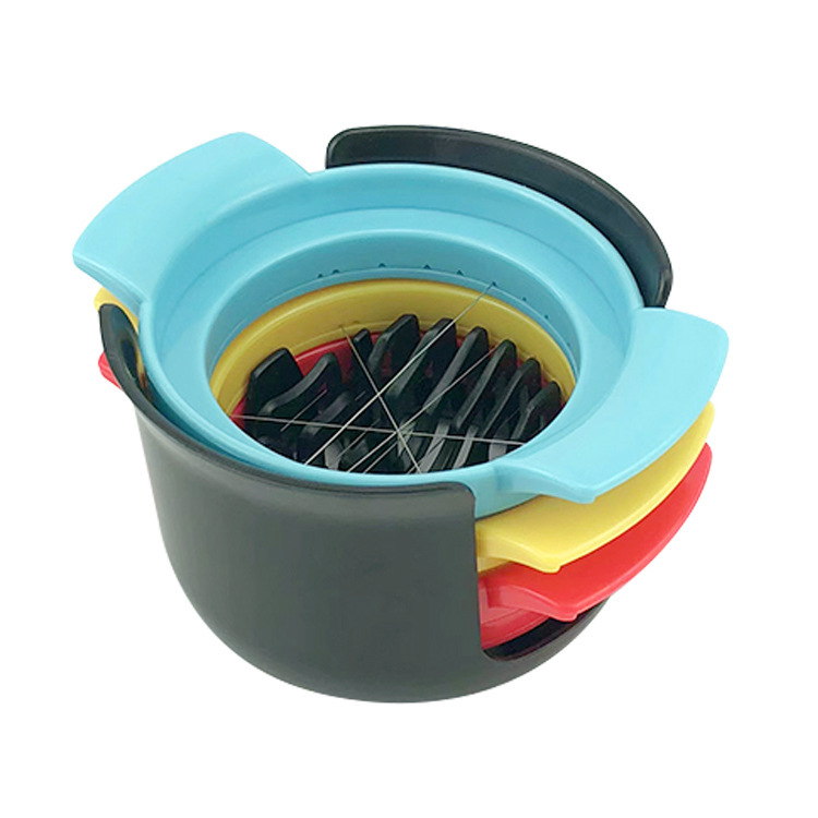 Pied egg cutter slice half-and-half three-in-one preserved egg egg cutter multifunctional fancy preserved egg cutting line