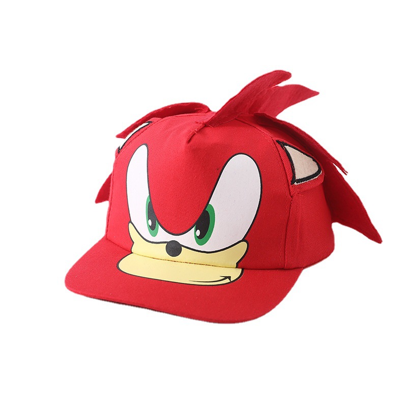 Sonic children's hat Spring and Autumn New Cartoon audio boy peaked cap hedgehog Sun Hat sun protection baseball cap