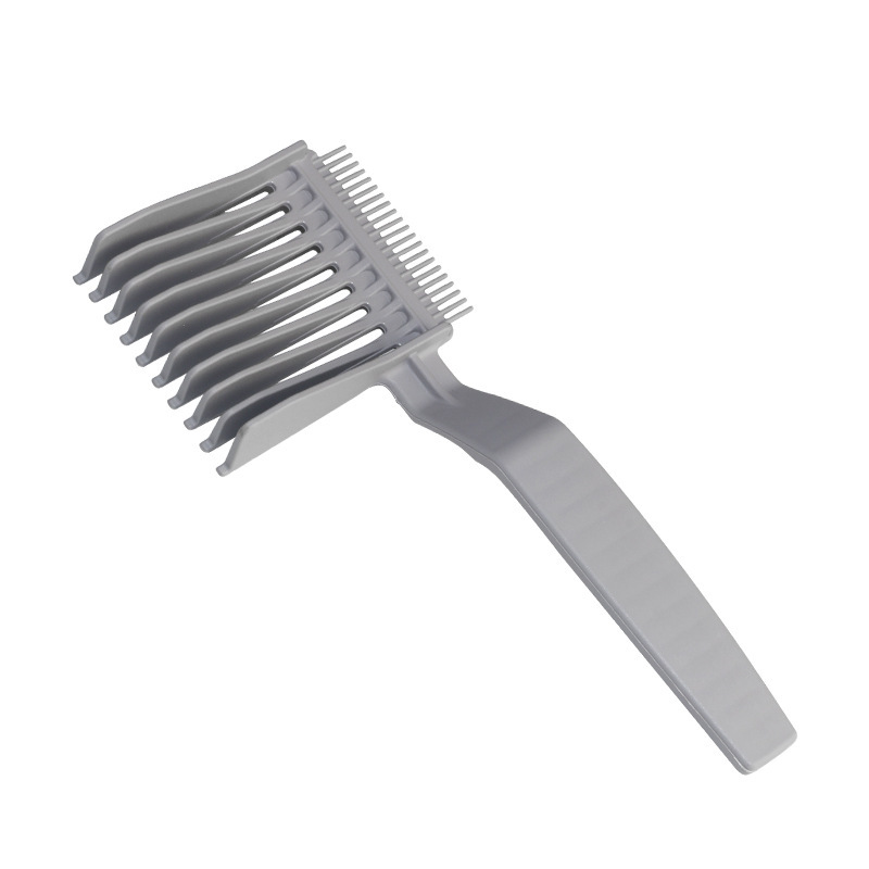 BarberCombs 男士理发店专用渐变造型推边定位长柄推剪梳油头卡尺