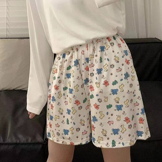 Walking pants! New Cartoon Pajama Pants Women's Summer Korean-style Loose Home Wear Casual Shorts Summer Outer Wear