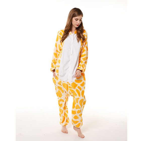 Mixed batch new flannel cartoon one-piece pajamas parent-child autumn and winter animal performance clothing mixed batch home clothes