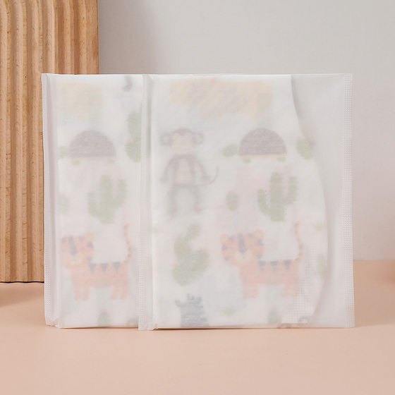 Mu Chun Disposable Bib Baby Independent Wash-free Rice Bucket Baby Bib Non-woven Spit Wipe Spot Wholesale