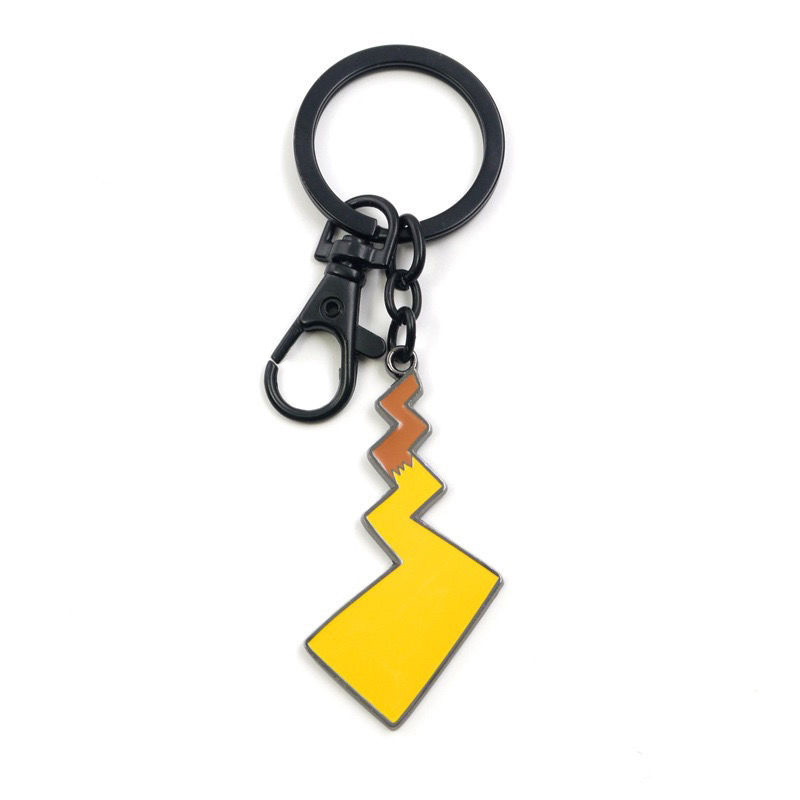 Pikachu Tail Couple Keychain Men's and Women's Cartoon Trendy Brand School Bag Hanging Jewelry ins Internet Celebrity Cute Pendant