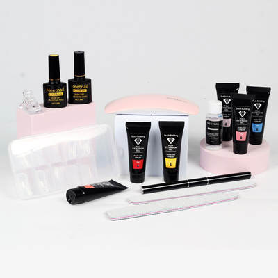 Cross-border Amazon hot sale nail extension glue suit paper-free fast Crystal extension glue factory wholesale