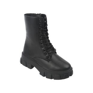 Korean Style Women's Shoes 2022 New Street Cross Strap Side Zipper Platform Motorcycle Boots Martin Women's Boots