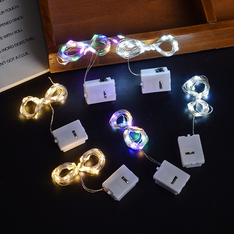 LED light adjustment flash color light string small string light line small white box light small square box light led light string