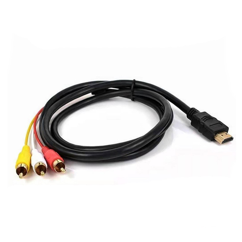 1.5 メートル Hdmi に 3rca Lan ケーブル Hdmi に Ypbpr Av 高解像度ラインデジタルコンピュータケーブル|undefined