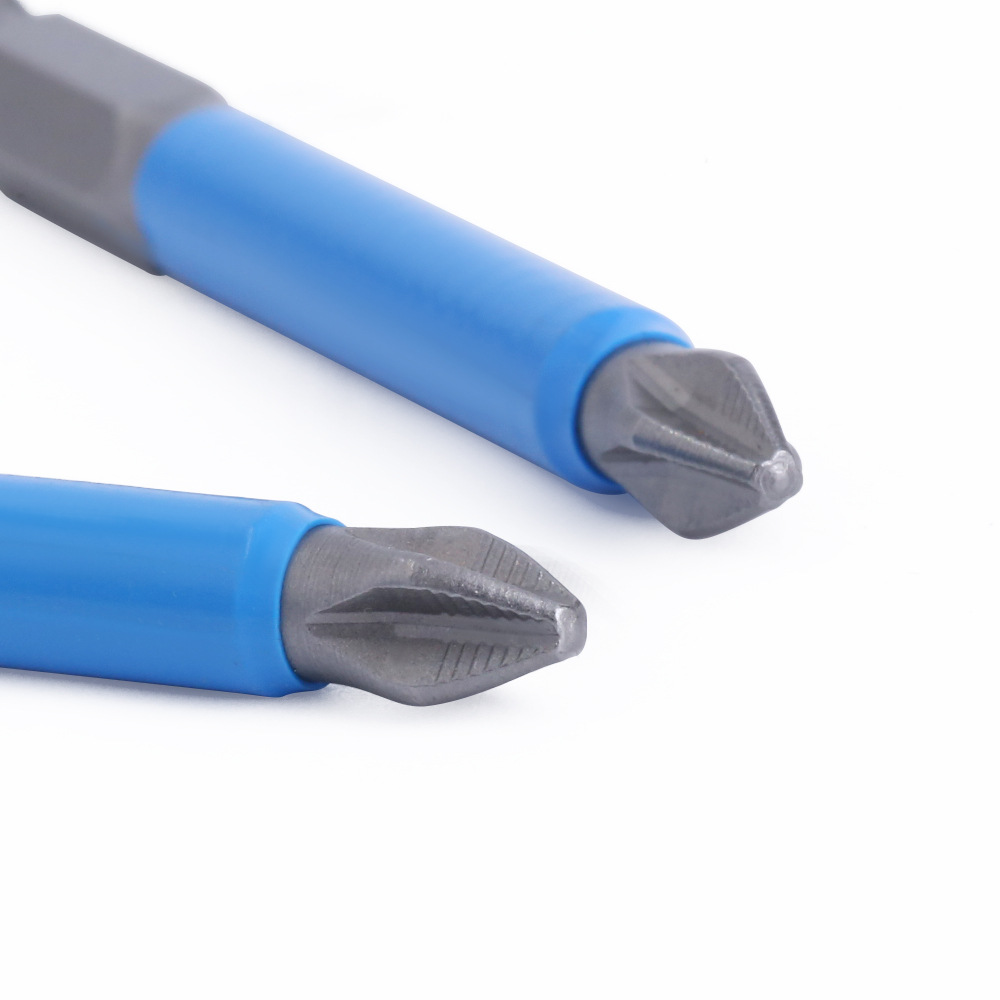 Non-slip screwdriver 7-piece set S2 steel electric nozzle cross head electric strong magnetic drill head
