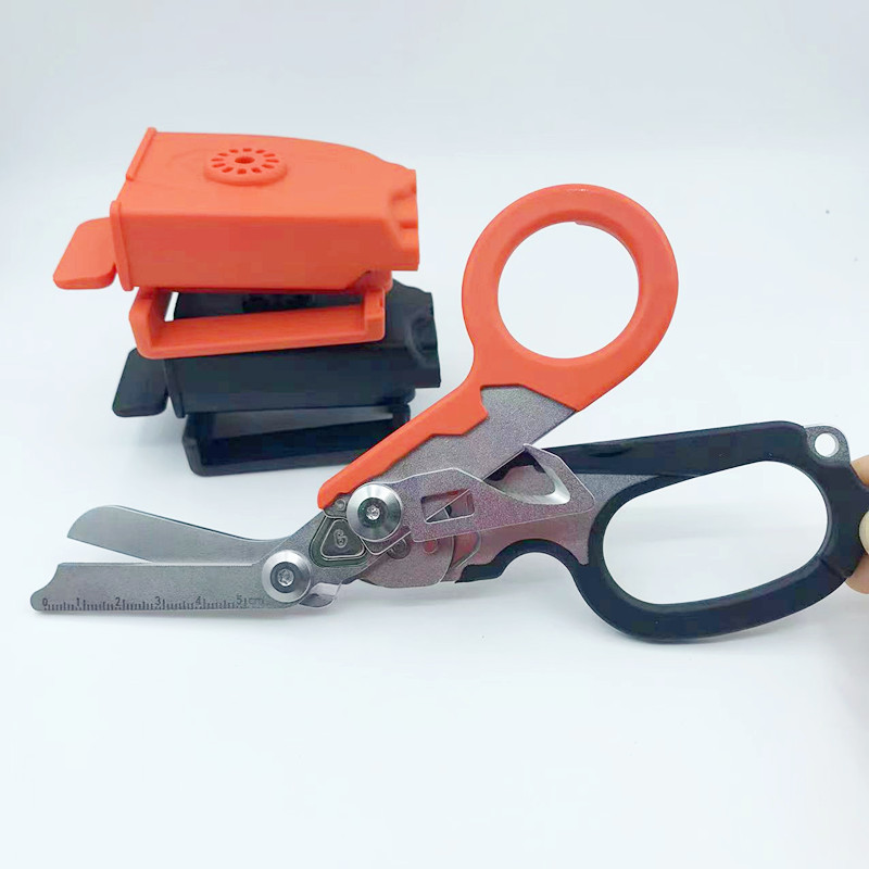 Outdoor Tactical Folding Scissors, Multifunctional Tactical Pliers, Emergency Medical Scissors, Raptor Scissors Creative Tools