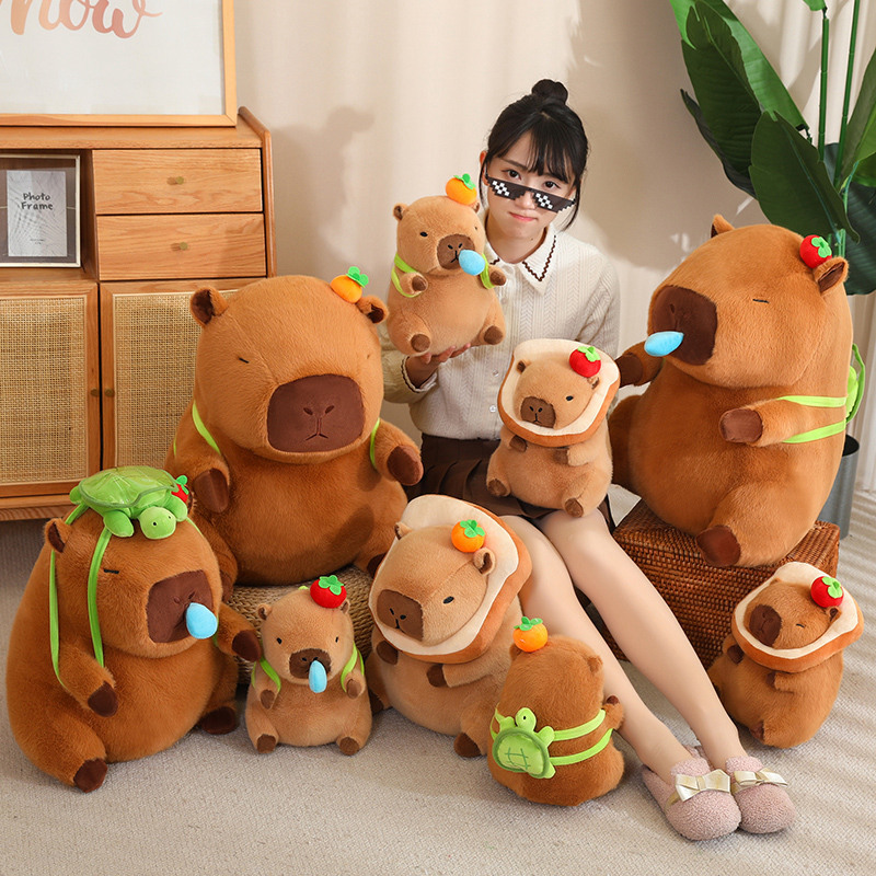 Internet Celebrous Same-style Transformation Kapibala Doll Cute Plush Doll Toy Children's Birthday Gift Capybara Doll
