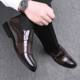 Leather Shoes Men's Business Foreign Trade New Men's Leather Shoes Formal Wear Casual Fashion Pointed Casual Shoes Cross-border High-level Sense