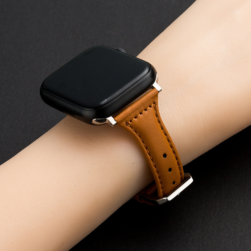 For Apple Watch Apple Watch Apple Leather Strap Iwatch Small Waist Microfiber Leather Strap