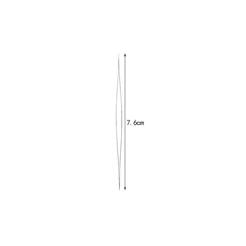 Middle opening needle with bead needle 7.6cm