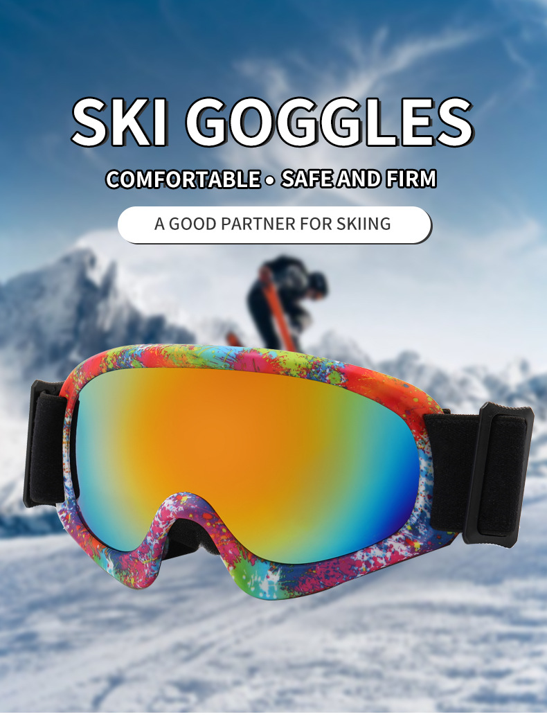 New outdoor sports sunglasses children's windproof protective glasses Fashion dazzling children skiing mirror_voghion.com