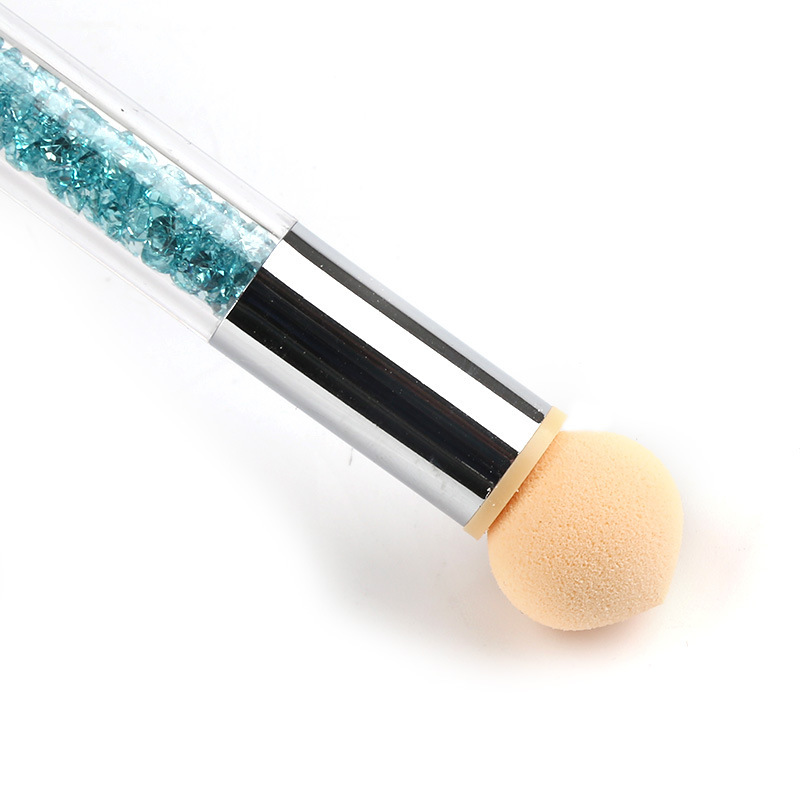 Cross-border supply sponge Halo pen double-headed pen with 4 replacement head double-headed nail brush nail pen set