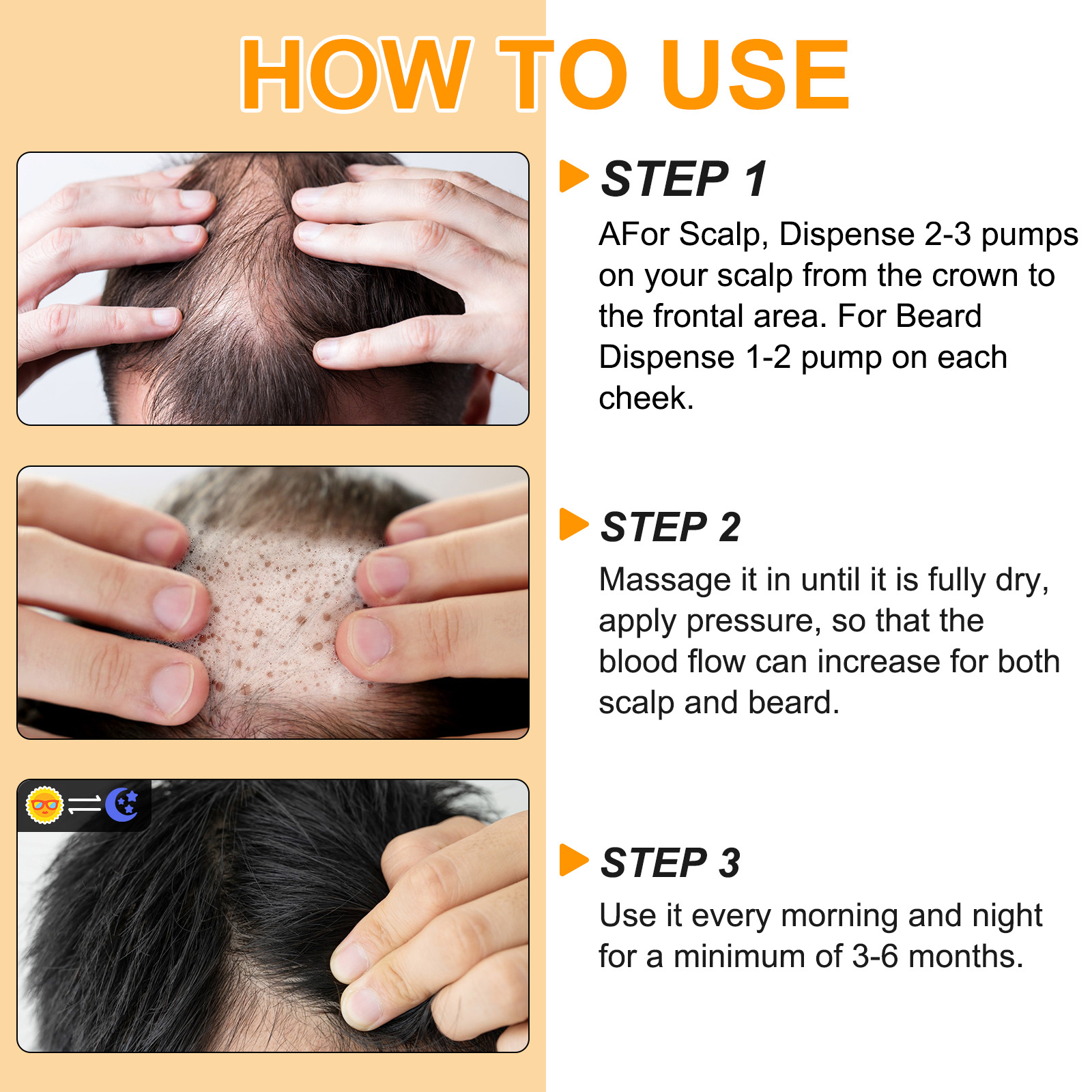 Cross-border ELAIMEI hair growth mousse dense hair growth moisturizing scalp anti-drop hair care 60ml