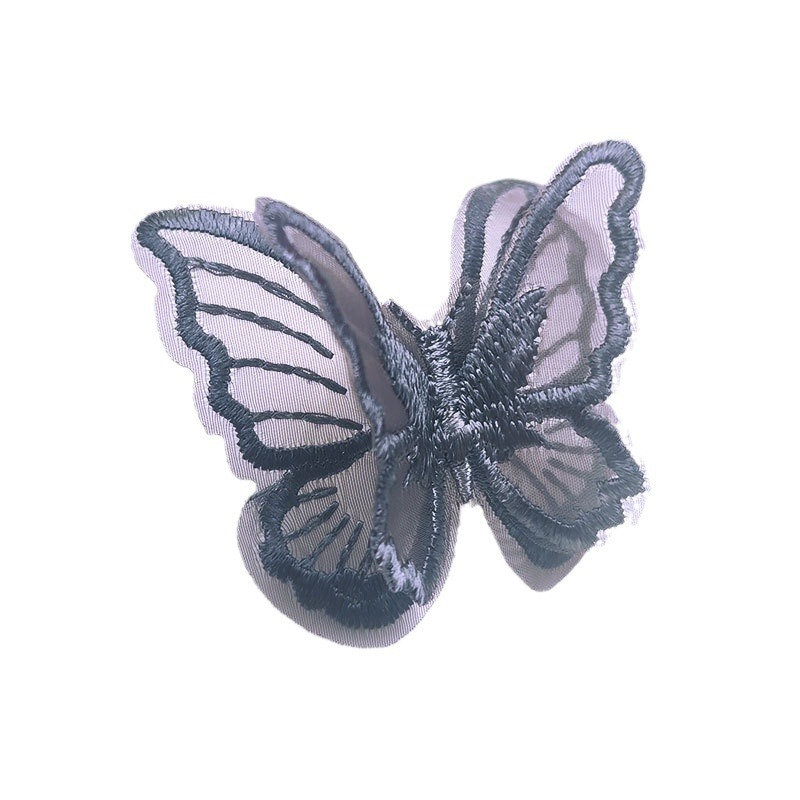 Double Embroidered Mesh Lace Butterfly Flower DIY Hanfu Wedding Dress Headwear Accessories Handmade Accessories Spot Hair
