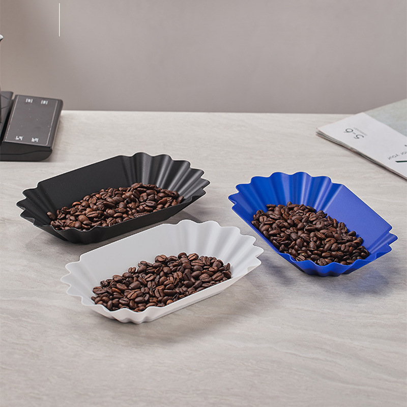 Coffee Raw Bean Tray Tasting Display Tray Plastic Tray Small Cafe Exhibition Boat Coffee Bean Exhibition Cooling Tray