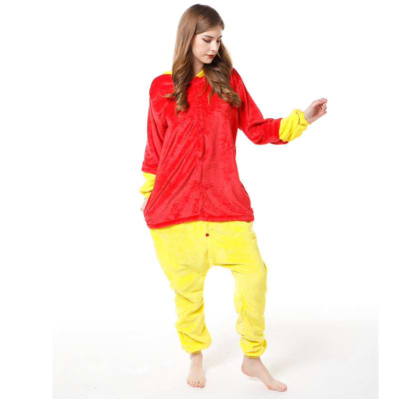 Mixed batch new flannel cartoon one-piece pajamas parent-child autumn and winter animal performance clothing mixed batch home clothes