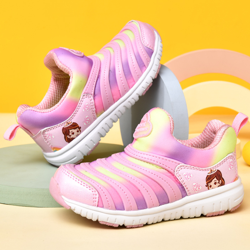 Children's Shoes Children's 2023 New Caterpillar Cushion Sports Shoes Summer New Men's and Women's Baby Children's Running Shoes