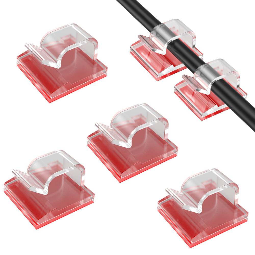 Factory direct self-adhesive cable fixing seat cable desktop cable card simple wiring buckle cable finishing Winder