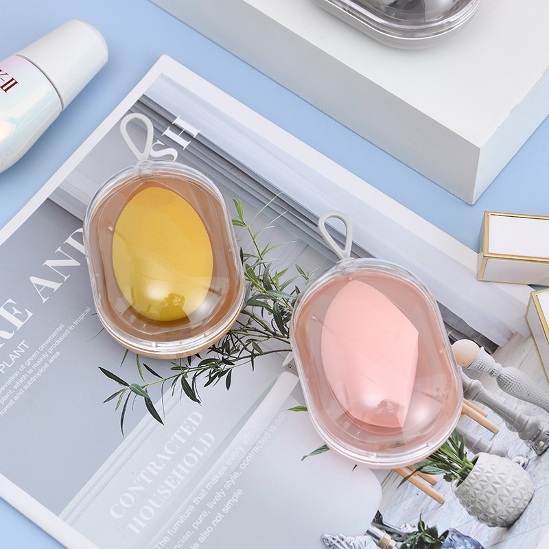New Space Capsule Beauty Egg Storage Box Set Powder Puff Makeup Egg Makeup Egg Dry Wet Advanced Wholesale