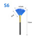 S6 blue fan brush