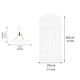 White bag (including platinum clip); no independent packaging; non-woven fabric