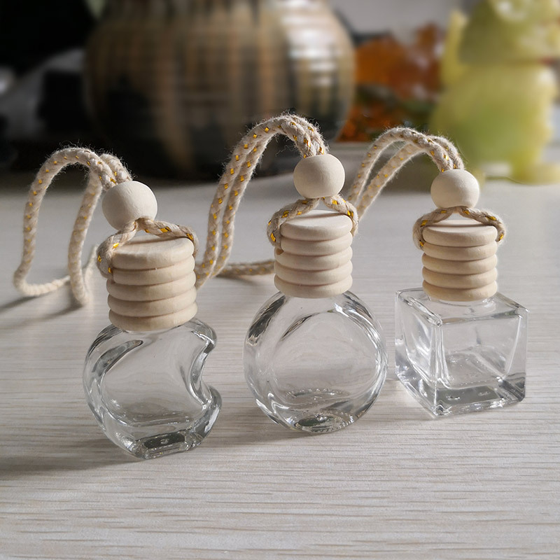 Bouteille de parfum de voiture, bouteille d'aromathérapie de voiture vide, pendentif de voiture créatif, pendentif de parfum suspendu, pendentif d'huile essentielle de voiture_voghion.com