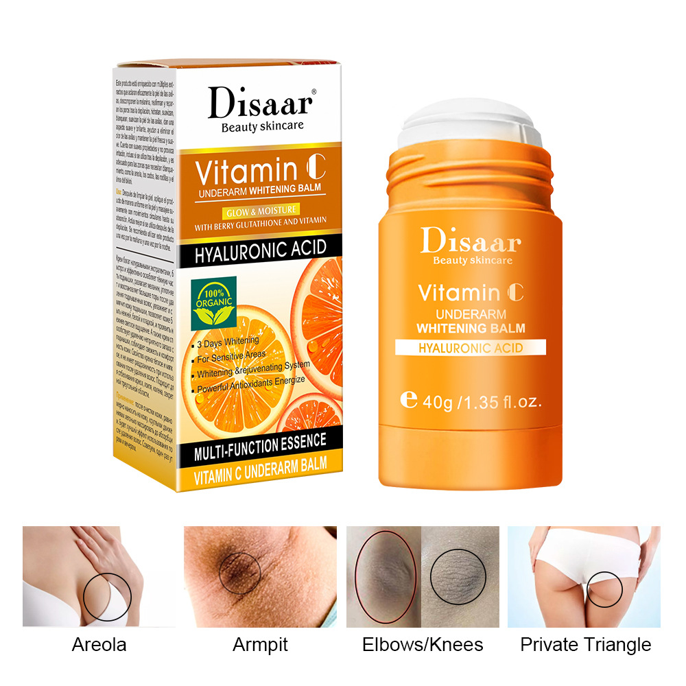 Cross-border vitamin C fragrance stick brightens areola underarm dry and non-greasy deodorant stick wholesale whitening cream