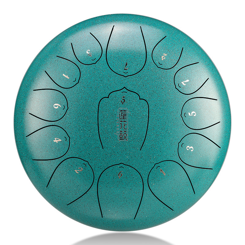 Huashu Brand Class D Ethereal Drum Lotus Drum 15-tone 13-inch Hand Knocking Steel Tongue Drum Percussion Thickened Upgraded