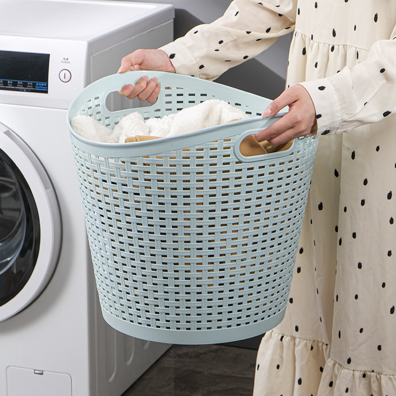 Japanese-style Dirty Clothes Basket Dirty Clothes Storage Basket Laundry Basket Bathroom Large Household Clothes Storage Basket Dirty Clothes Basket