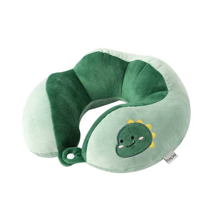 Cartoon u-shaped pillow ice bean hump neck pillow pp cotton travel pillow office cervical pillow manufacturers in stock wholesale