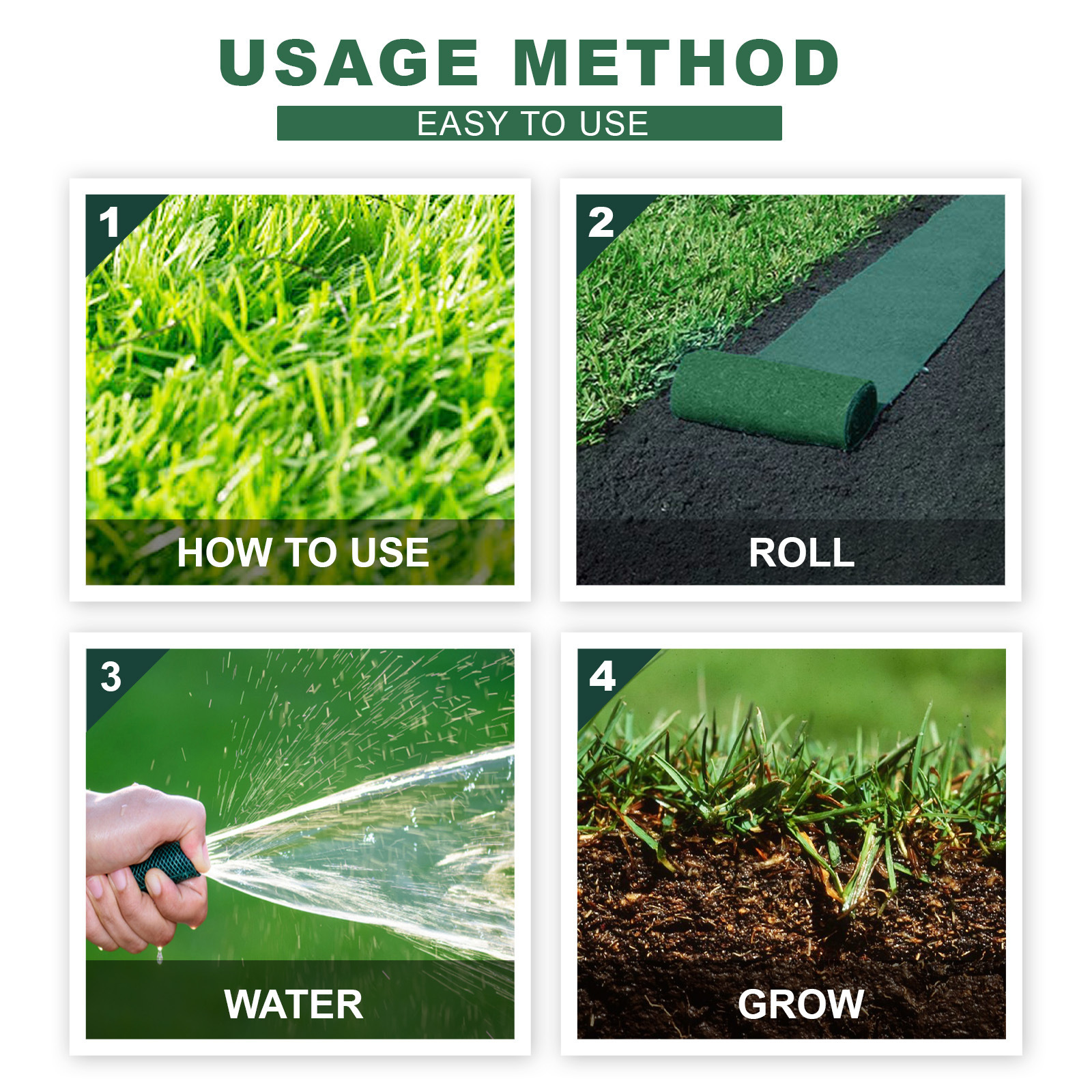 Yegbong horticultural ecological blanket biodegradable seed mat horticultural ecological blanket non-woven grass seed carpet