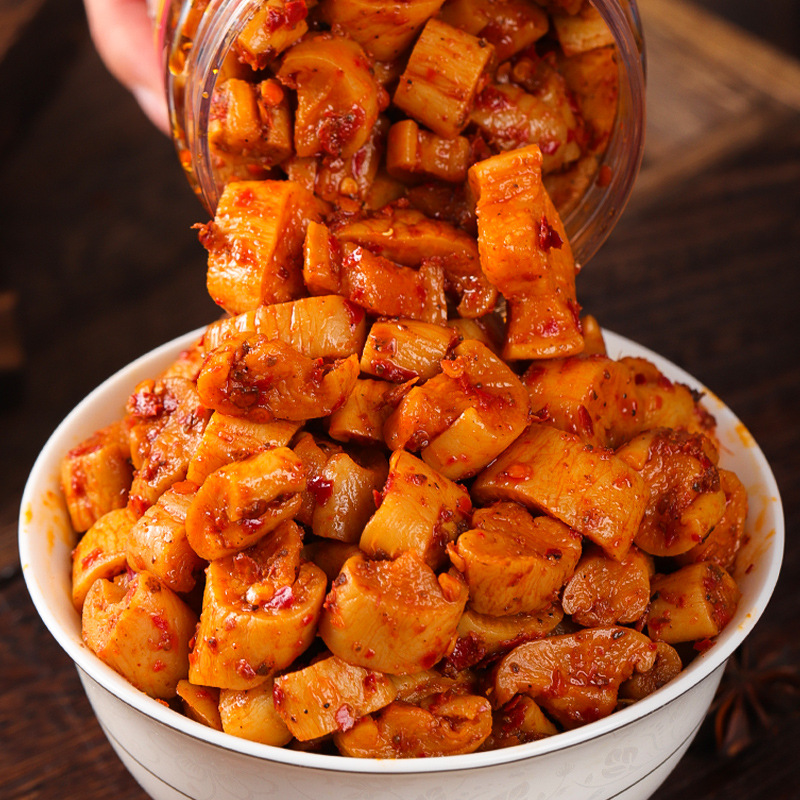 Small flavor dried radish cooking Sichuan Spicy Spicy Crispy Hunan specialty bottled appetizing Pickles diced radish