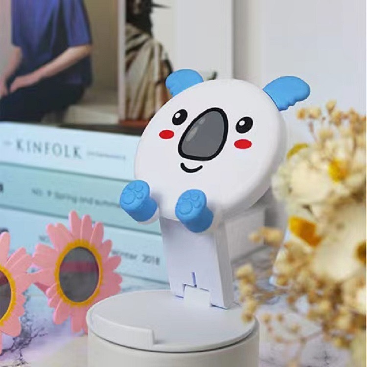 Wholesale cartoon internet red version cute mobile phone desktop bracket chase drama folding lifting mobile phone tablet cute bracket