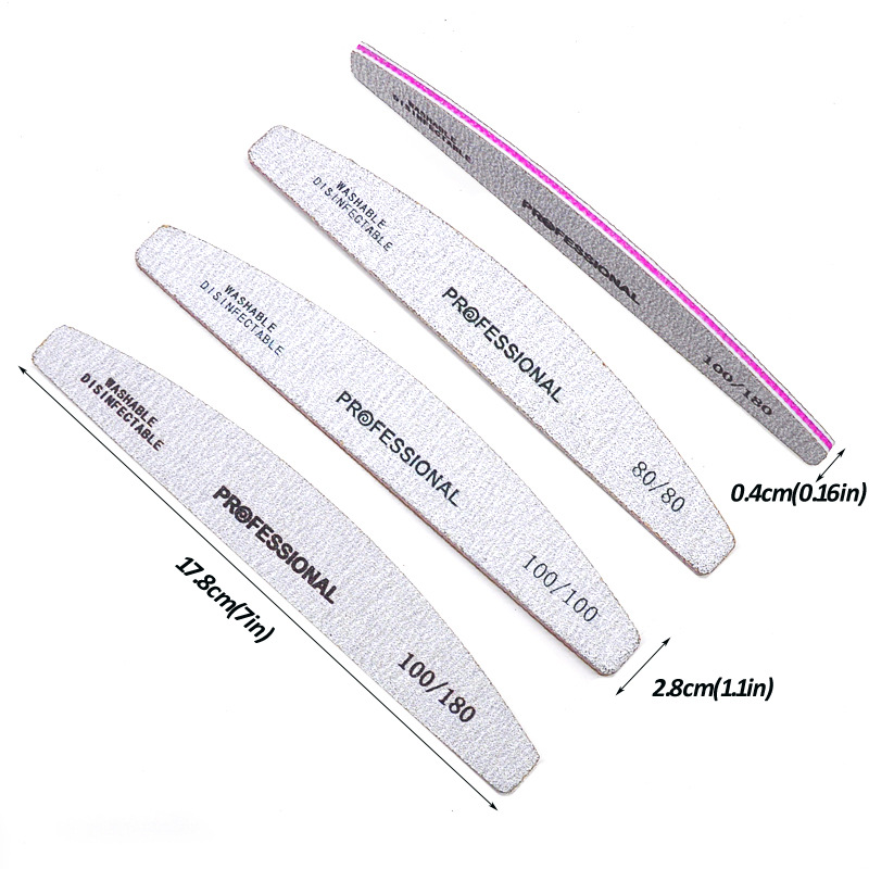 Cross-border hot manicure tools high quality professional half-month twist purple core with teeth half-month manicure wear-resistant