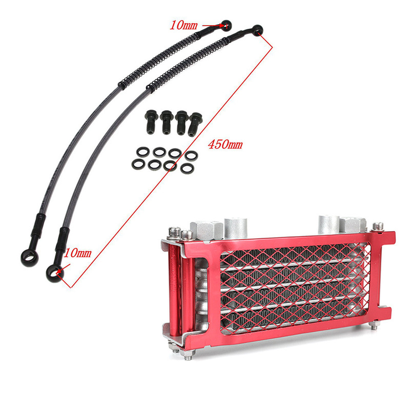オフロードバイク改造オイルクーラーモンキー高速ラジエーター4色オイルクーラー燃料チューブネジ|undefined