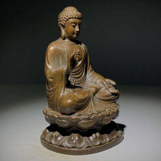 Sakyamani Buddha statue decoration antique collection vintage home decoration decoration Buddha Buddha desktop decoration