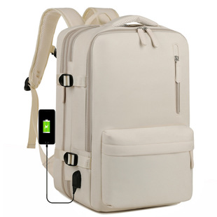 Cross-border backpack women's lightweight luggage computer backpack simple short-distance travel poor travel bag scalable printed logo