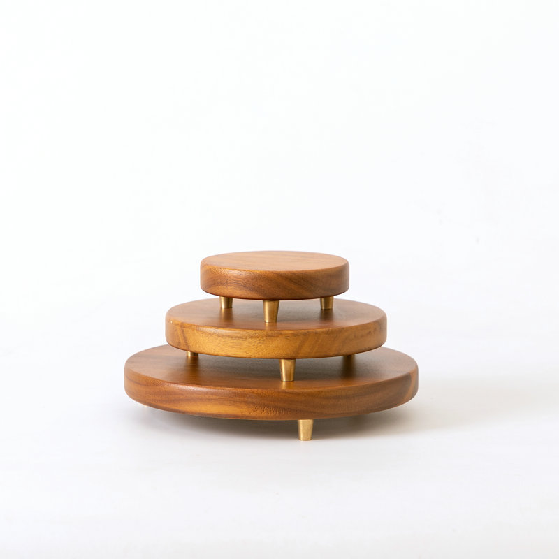 Craft Display Solid Wood Base Stone Decoration Wood Bonsai Basin Ornament Base New Chinese Style